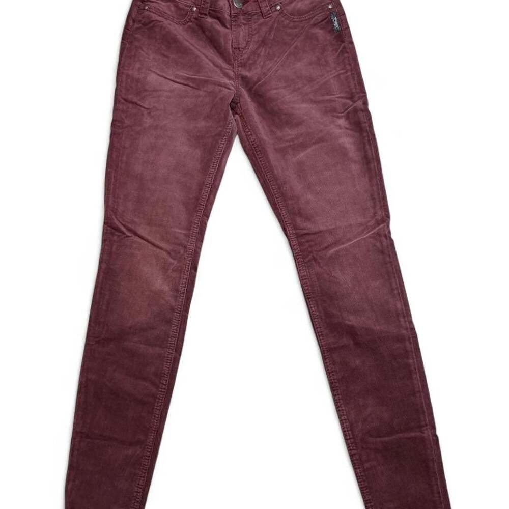 Silver Jeans Co. Suki Corduroy Jeggings Burgundy W26 L31